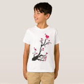 ハート樹黒 Tシャツ (正面フル)