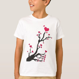 ハート樹黒 Tシャツ