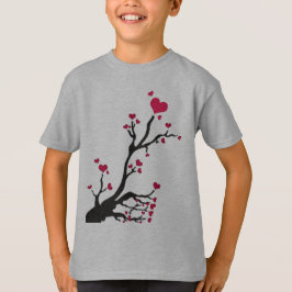 ハート樹黒 Tシャツ
