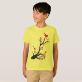 ハート樹黒 Tシャツ (正面フル)