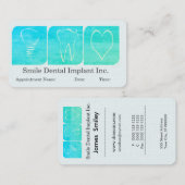 ハート歯歯科インプラントモダン歯科 予約カード (正面/裏面)