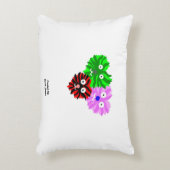 ハート毛立て枕 アクセントクッション (正面(垂直))