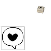 ハート気泡 ラバースタンプ (押印)