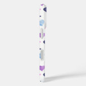 ハート水彩パターンピンクブルーパープル Case-Mate iPhoneケース (裏面 / 右)