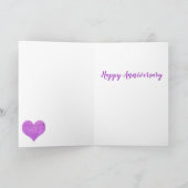 ハート水彩記念カード カード (内部)