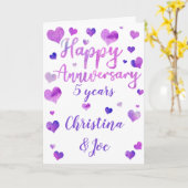 ハート水彩記念カード カード (黄色い花)