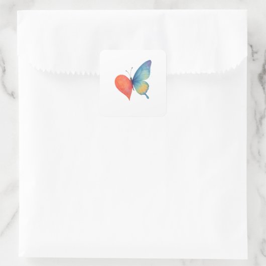 ハート水 スクエアシール (バッグ)