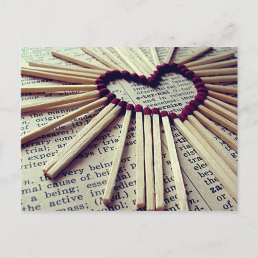 ハート永遠の愛 ポストカード (正面)