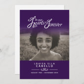 ハート永遠の葬儀サービスプログラム濃紫 プログラム (正面/裏面)