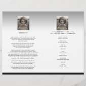 ハート永遠の葬儀サービス黒の非折り畳み (裏面)