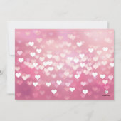 ハート沢山-写真の誕生の発表 案内状 (裏面)