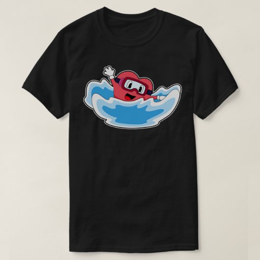 ハート波 Tシャツ (デザイン正面)