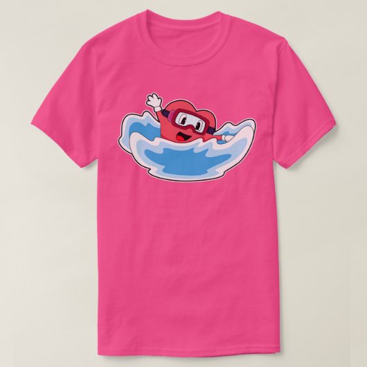 ハート波 Tシャツ (デザイン正面)