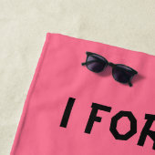 ハート泣き叫びの目。ビール忘れだ ビーチタオル (インサイチュ)