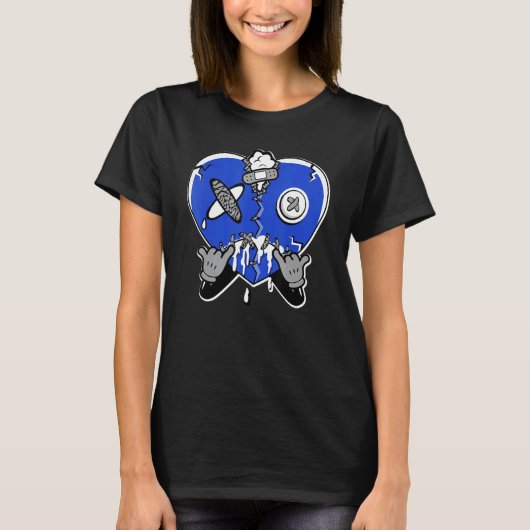 ハート泣き叫びTrue Blue 1sマッチング Tシャツ (正面)