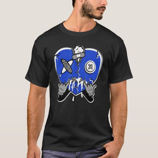 ハート泣き叫びTrue Blue 1sマッチング Tシャツ (正面)