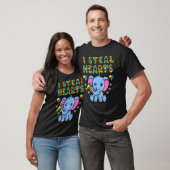 ハート泥棒 自閉症啓発 ゾウ パズル Pi Tシャツ (ユニセックス)