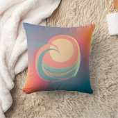 ハート海ウェーブサン装飾用クッション クッション (ブランケット)