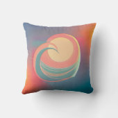 ハート海ウェーブサン装飾用クッション クッション (裏面)