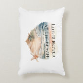 ハート海ビーチ アクセントクッション (正面(垂直))