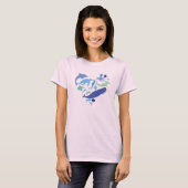 ハート海洋生物 Tシャツ (正面フル)
