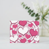 ハート渦巻形のはがき ポストカード (スタンド正面)