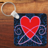 ハート渦 キーホルダー (正面)