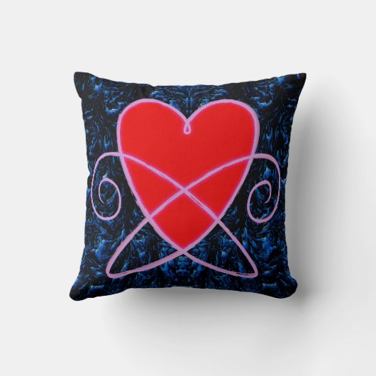 ハート渦 クッション (裏面)