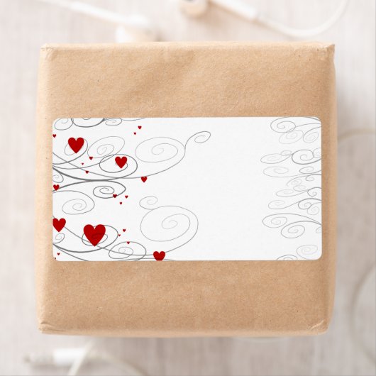 ハート渦 ラベル (インサイチュ)