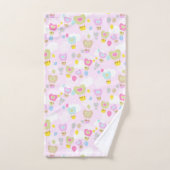 ハート温風船ピンクバスタオルセット バスタオルセット (ハンドタオル)