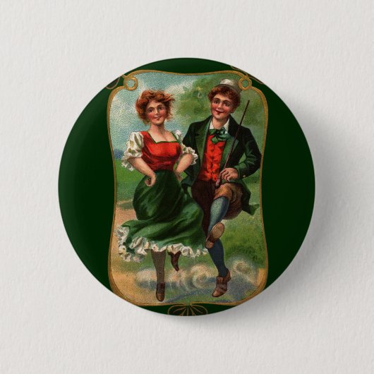 ハート満杯の喜びボタン 缶バッジ (正面)