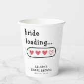 ハート満載のプリンセスシャワー 紙コップ (正面)