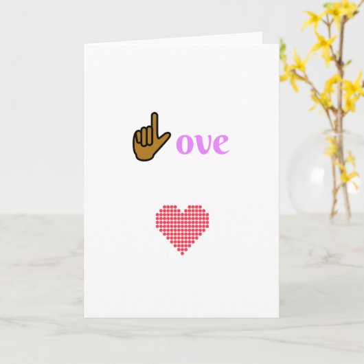 ハート満載 カード (黄色い花)