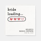 ハート満載！ ブライダルシャワー スタンダードカクテルナプキン (正面)