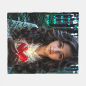 ハート灯 フリースブランケット (正面(横))