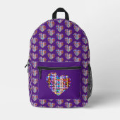 ハート灯 プリントバックパック (正面)