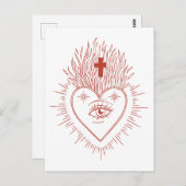 ハート炎 ポストカード (正面/裏面)