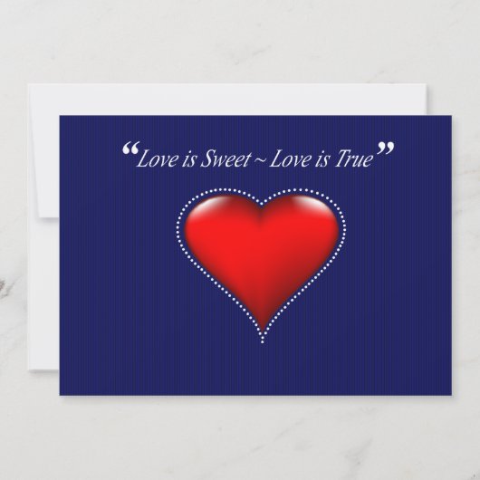 ハート点々のある写真Date yellow navyを保存 セーブザデート (裏面)