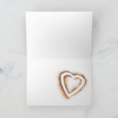 ハート焼き木バレンタインカード サンキューカード (内部)