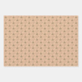 ハート熱気球 ラッピングペーパーシート (正面3)