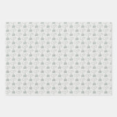 ハート熱気球 ラッピングペーパーシート (正面)