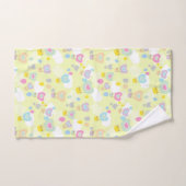 ハート熱気球(緑) バスタオルセット (ハンドタオル)