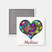 ハート熱狂する磁石 マグネット (正面/裏面)