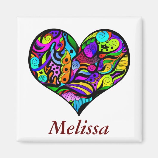 ハート熱狂する磁石 マグネット (正面)