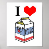 ハート牛乳 ポスター (正面)