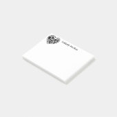 ハート牛 ポストイット (アングル)