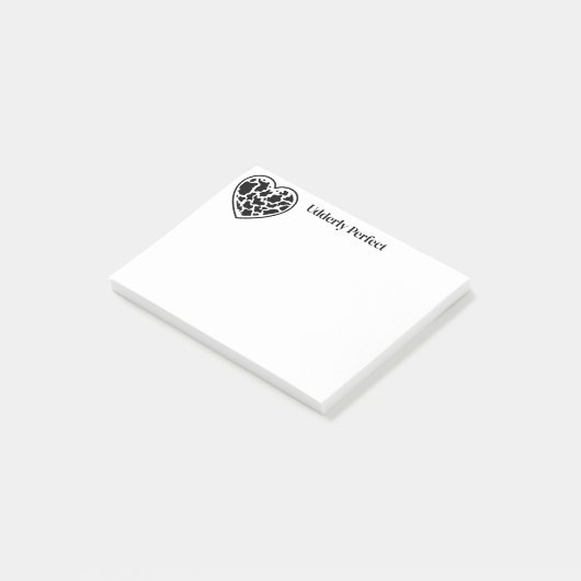 ハート牛 ポストイット (アングル)