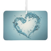 ハート状の水跳ね カーエアーフレッシュナー (裏面)