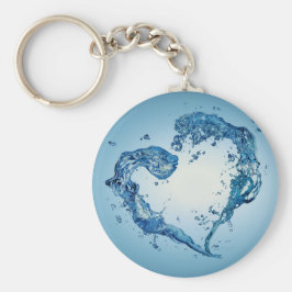 ハート状の水跳ね キーホルダー