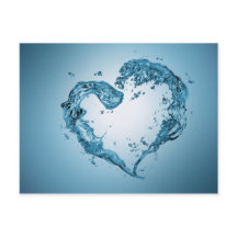 ハート状の水跳ね